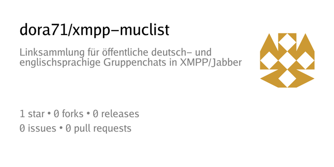 Summary card of repository dora71/xmpp-muclist