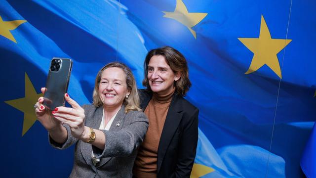 Teresa Ribera, Executive VP of the EC for a Clean, Just and Competitive Transition and Nadia Calviño, President of the European Investment Bank |Copyright European Union