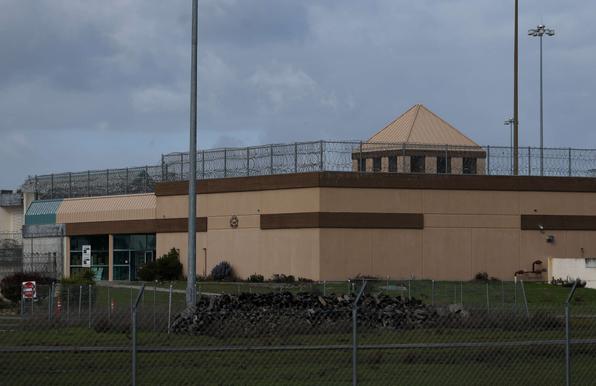 A view of the Federal Correctional Institution at Dublin on February 14, 2025, in Dublin, California. The Trump administration is considering using the shuttered Federal Correctional Institution in Dublin, California, as an Immigration and Customs Enforcement detention center.