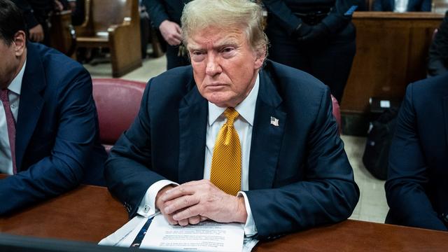 Donald Trump attends his criminal trial at Manhattan Criminal Court on May 29, 2024 in New York City. (Photo by Jabin Botsford-Pool/Getty Images)