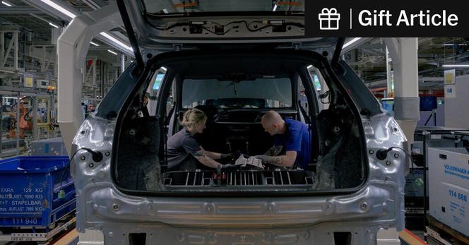 A Volkswagen factory in Zwickau, Germany. President Trump had paused heavy tariffs on countries around the world until July, but he announced on Friday that he was recommending a 50 percent tariff on imports from the European Union.