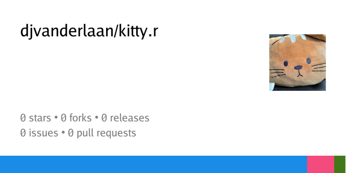 Summary card of repository djvanderlaan/kitty.r