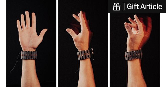 With a tap of thumb against forefinger, you can open an app on your desktop computer when using an experimental bracelet that reads the electrical signals pulsing through your muscles when you move your fingers.
