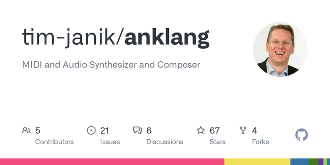 MIDI and Audio Synthesizer and Composer. Contribute to tim-janik/anklang development by creating an account on GitHub.
