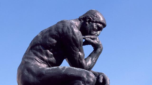 The Thinker by Auguste Rodin - stock photo