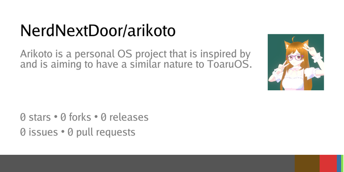 Summary card of repository NerdNextDoor/arikoto