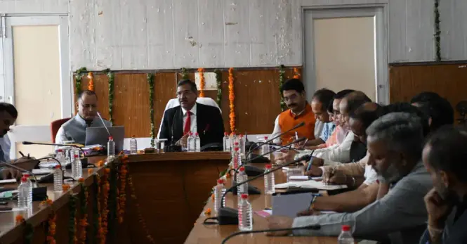 The Academic Council meeting held on Monday in the seminar hall of the Dhauladhar Campus-I.