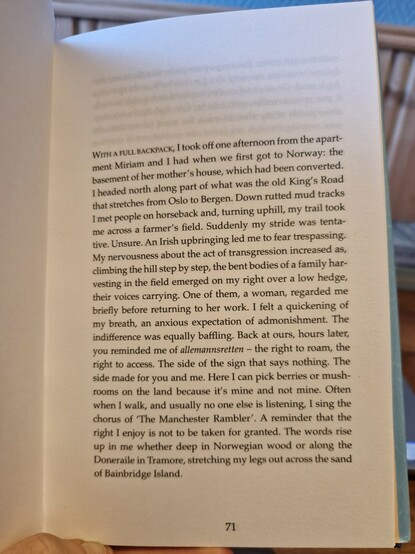 A photograph showing text from David Toms' Pacemaker (Banshee Press 2022)