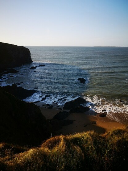 From the cliffs overlooking Carnivan towards Hook Head