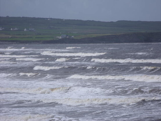 Big swell on the reefs but too windy