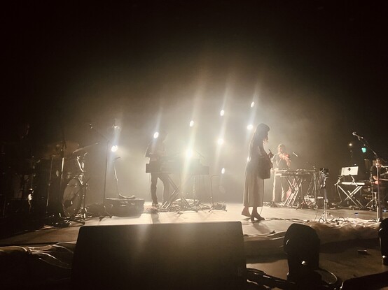Feist and band on stage atCork Opera House. Sounds From A Safe Harbour Festival. 