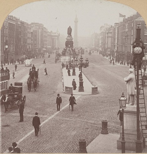 Keystone View Company, Publisher. Sackville Street (now O'Connell Street), Dublin, Ireland. Ireland, 1897. LOC. No known restrictions on publication.