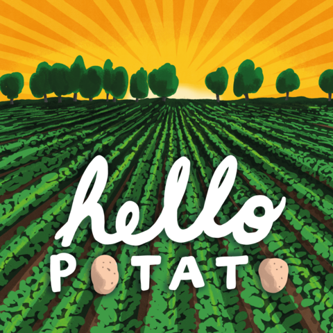 Hello Potato - front cover of the new zine by Bryan Mathers