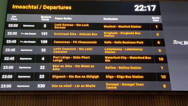Scheduled 22:20, correct.
