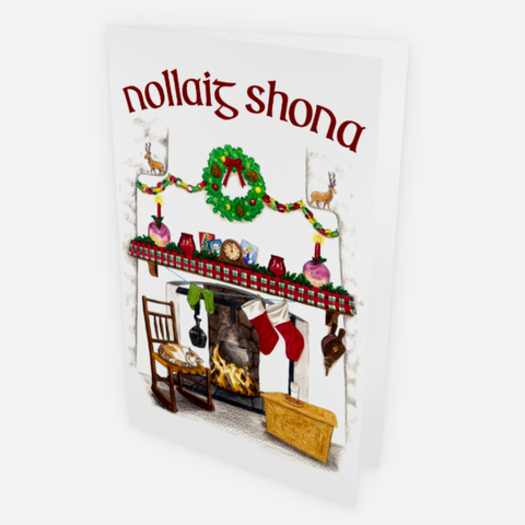 Digital image of the Christmas card design as a mock-up.