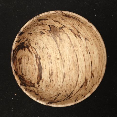 Small turned bowl in spalted beech