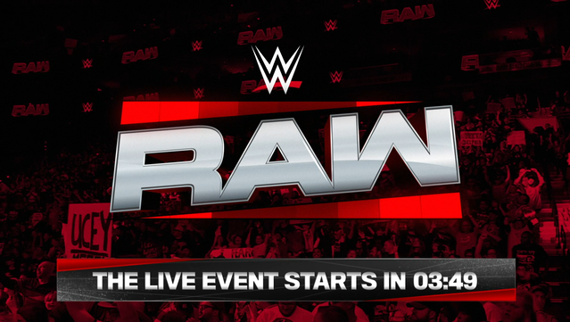 Countdown timer for WWE RAW On Netflix

