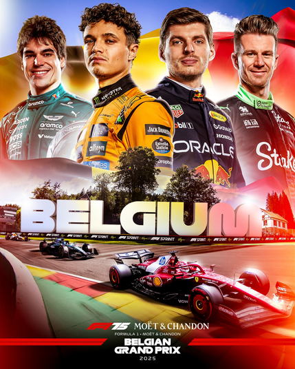 Poster for the F1 Belgian Grand Prix