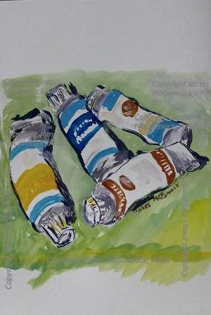 G.
Tintas/ Paints .
Tubes of paint.