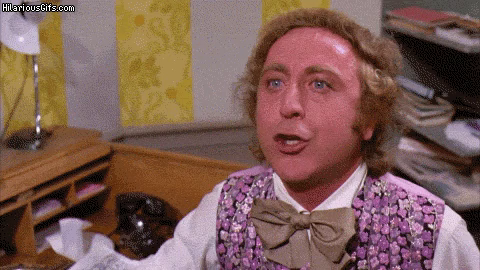  GIF of Gene Wilder in Charlie and the Chocolate Factory saying "You get nothing. You lose. Good day sir"