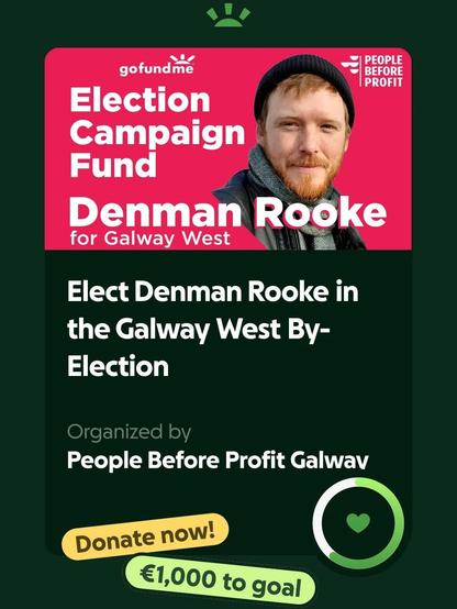 Campaign fundraiser graphic