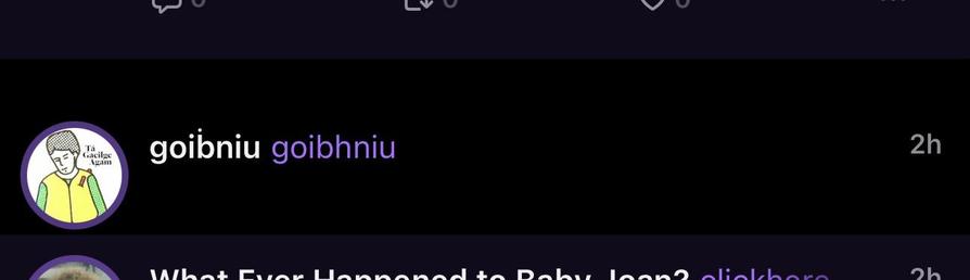Screenshot of Indigo with a follow request but no buttons to accept or reject it.

