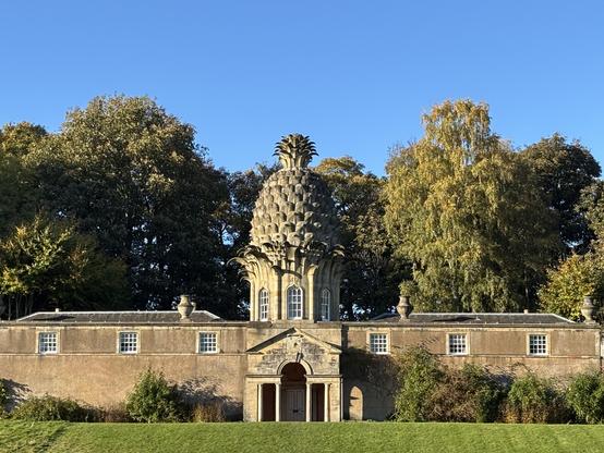 The Dunmore House Pineapple. It’s a Georgian building that looks like, well, a pineapple. It was made in 1761 when pineapples were some of the most fashionable objects on the planet, and, honestly, there isn’t much more to it than that.
