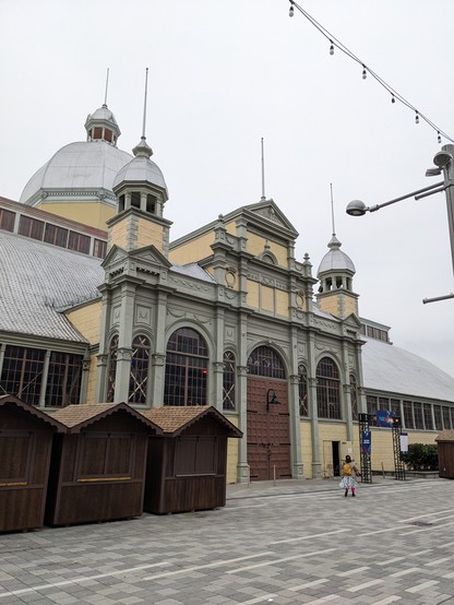 The Aberdeen Pavilion at Lansdowne with signs for FWD50 at the entrance. 