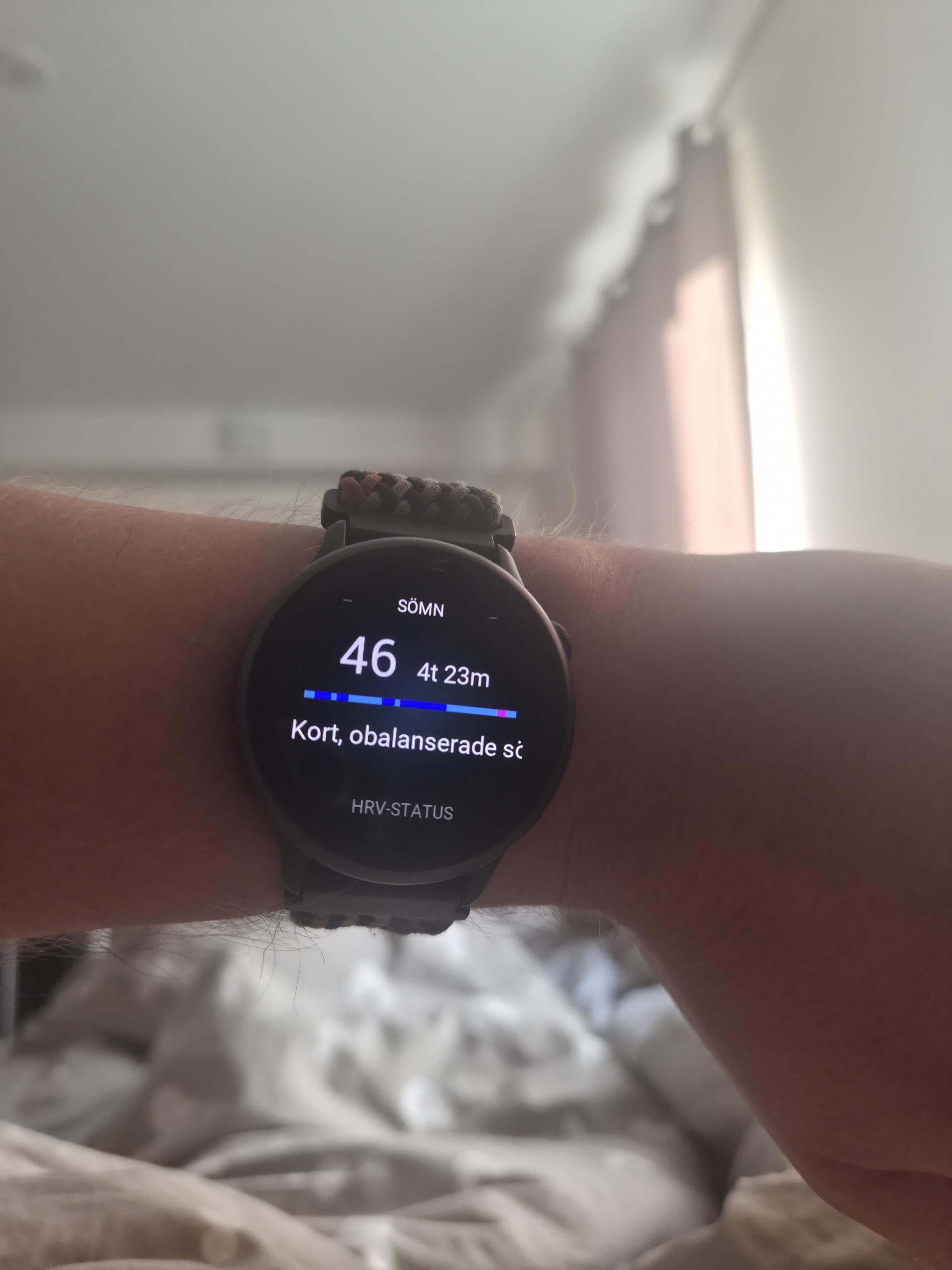 Sömn status på en smart klocka