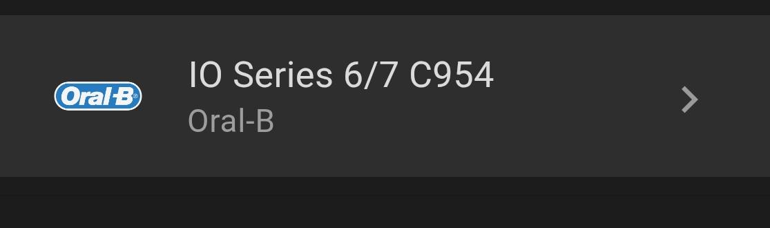 Screenshot of oral B toothbrush wanting to pair