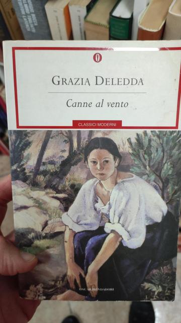 @adrianobono L'immagine mostra la copertina di un libro intitolato "Canne al vento" di Grazia Deledda, edito da Oscar Mondadori. La copertina presenta un'illustrazione di una giovane donna seduta in un paesaggio naturale, con alberi e rocce che la circondano. La donna indossa una camicia bianca e un abito scuro, con le mani intrecciate sulle ginocchia. Il titolo del libro è scritto in caratteri neri su uno sfondo bianco, con il nome dell'autrice in caratteri più grandi. Sotto il titolo, c'è una fascia rossa con la scritta "CLASSICI MODERNI". In basso, si legge "OSCAR MONDADORI". La copertina è tenuta da una mano, e sullo sfondo si intravedono altri libri in una libreria.

Fornito da @altbot, generato localmente e privatamente utilizzando Ovis2-8B

🌱 Energia utilizzata: 0.244 Wh