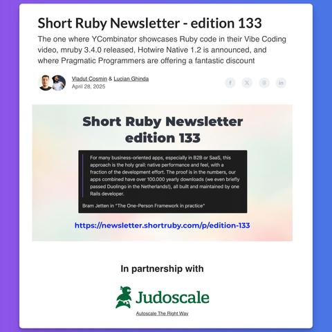 Screenshot about the current edition of the Newsletter