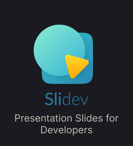 Slidev logo. Présentation Slides for Developers