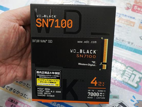 WDのゲーム向けPCIe 4.0 SSD「WD_BLACK SN7100」に4TBモデル - AKIBA PC Hotline!