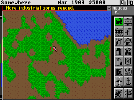 SimCity512K before installing the Graphics pack.