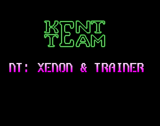 Screenshot of "Xenon" - Crack and Trainer (+1): Kent Team (TKT) - Published by Bitmap Brothers on Commodore Amiga (1988)