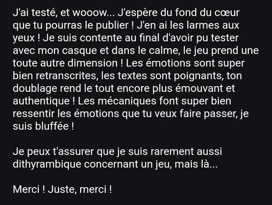 y strong positive feedback in french, I'm sorry I dont have the energy to translate it rn