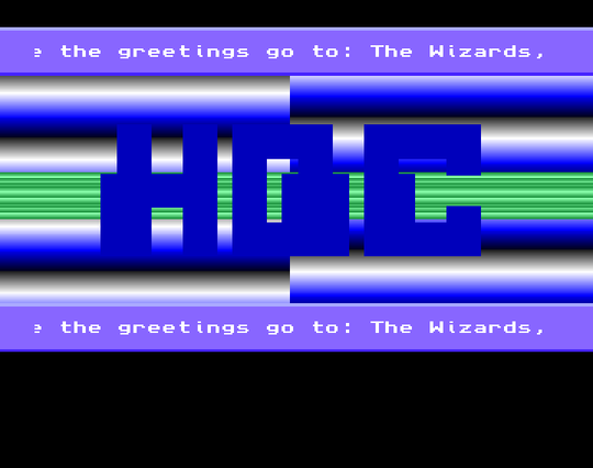 Screenshot of "Goldrunner" - Crack and Trainer (+1): High Quality Crackings (HQC) - Published by Microdeal on Commodore Amiga (1987)