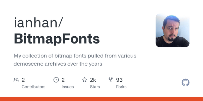 My collection of bitmap fonts pulled from various demoscene archives over the years - ianhan/BitmapFonts