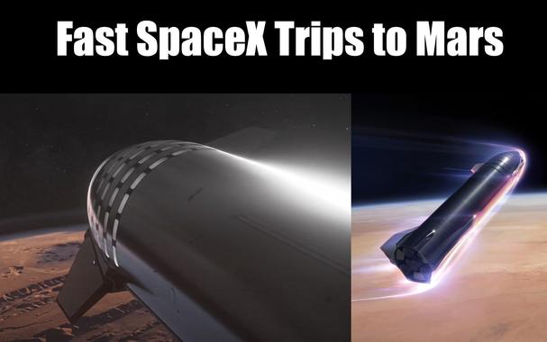 SpaceX Starship Travel Times to Mars