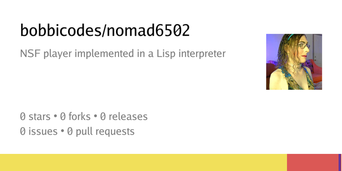Summary card of repository bobbicodes/nomad6502