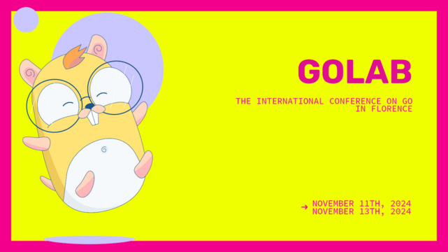 GoLab, the International Conference on Go in Florence, November 11th, 2024 - November 13th 2024