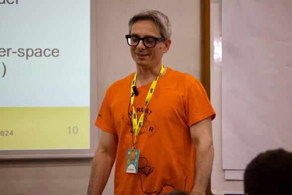 Andrea Righi at RustLab, the International Conference on Rust in Florence, November 9th, 2024 - November 11th 2024