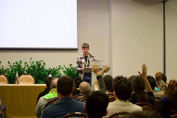 Wiktor Jurkiewicz at GoLab, the International Conference on Go in Florence, November 11th, 2024 - November 13th 2024