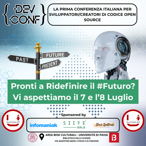 il convegno nazionale Dev. Conference Italia prende il via e lo fa con molti relatori e temi su Open Source, Sicurezza, Fediverso e molto altro.