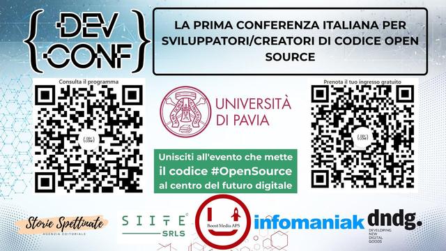 locandina evento devconf.it a pavia