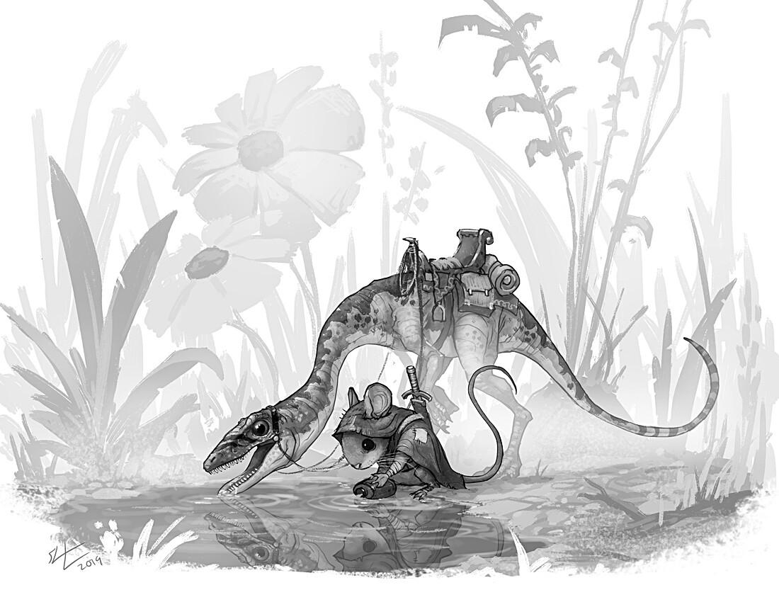 Dinosaurs and Warriors di Shaun Keenan.