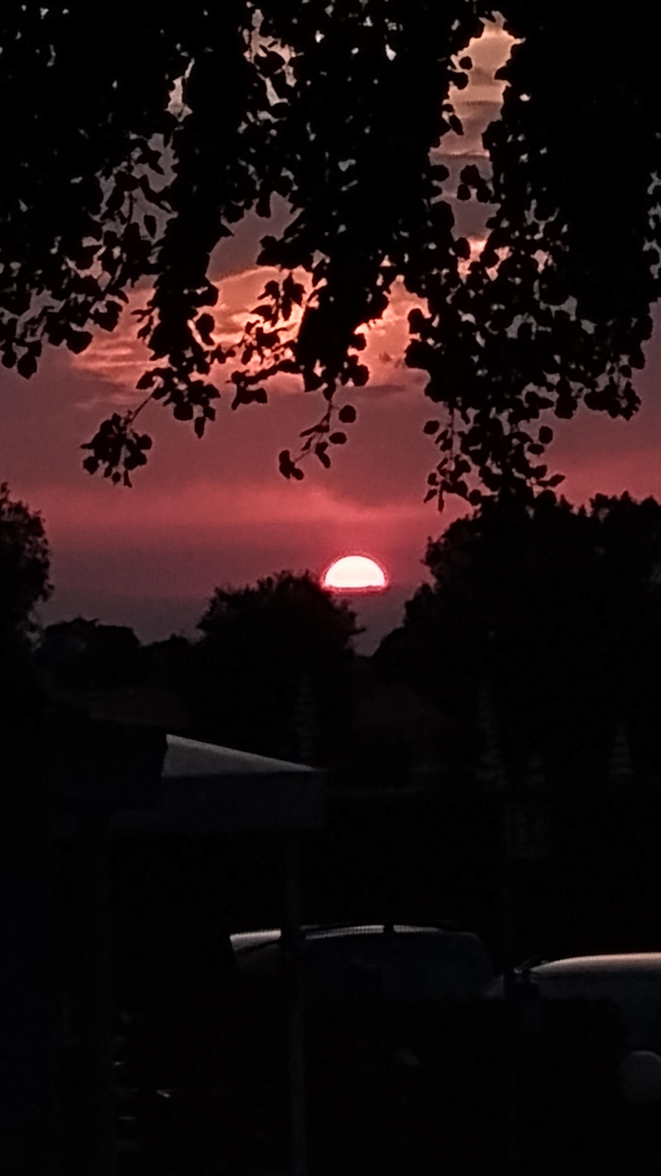 Tramonto. Test visibilità eclisse