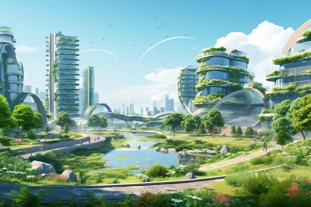 Generico scenario solarpunk