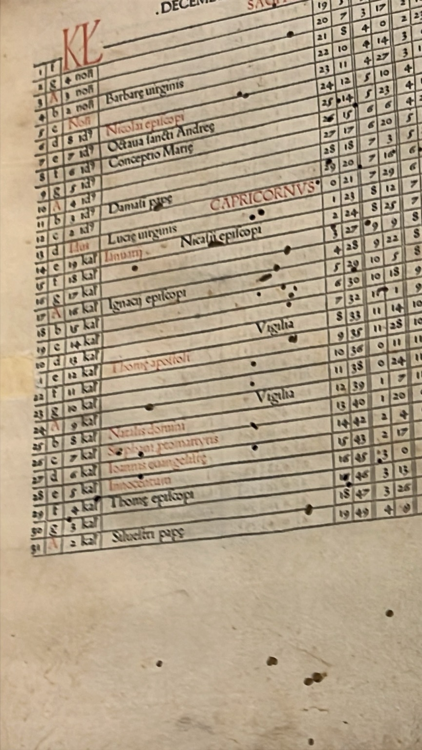 Un incunabolo, un libro di natura astronomica 1400 circa